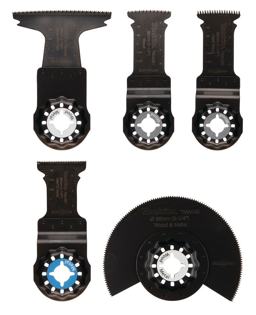 Makita Accessoires Invalzaagset multitool 5-delig Starlock TMA048, TMA051, TMA053, TMA061, TMA045 - E-24935