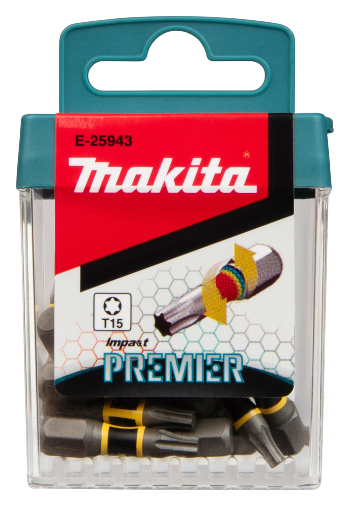Makita Accessoires Slagschroefbits T15x25mm Impact Premier, 15 stuks - E-25943