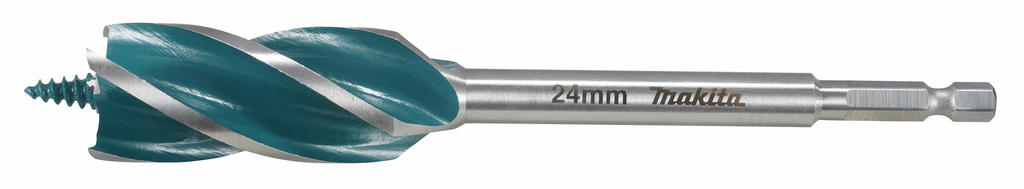 Makita Accessoires 4-snijder houtboor 24x165mm Zeskant 1/4" Vorm E - E-26680