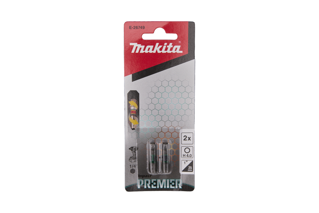 Makita E-26749 Slagschroefbit | H4 x 25 mm | Impact Premier | 2 stuks - E-26749