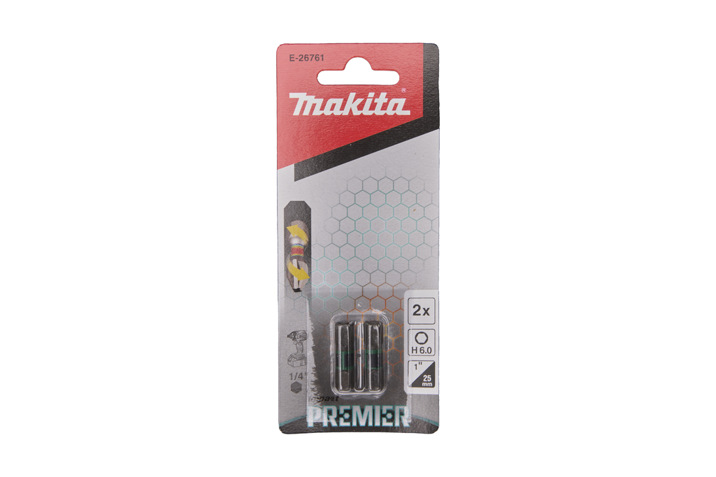 Makita E-26761 Slagschroefbit | H6 x 25 mm | Impact Premier | 2 stuks - E-26761