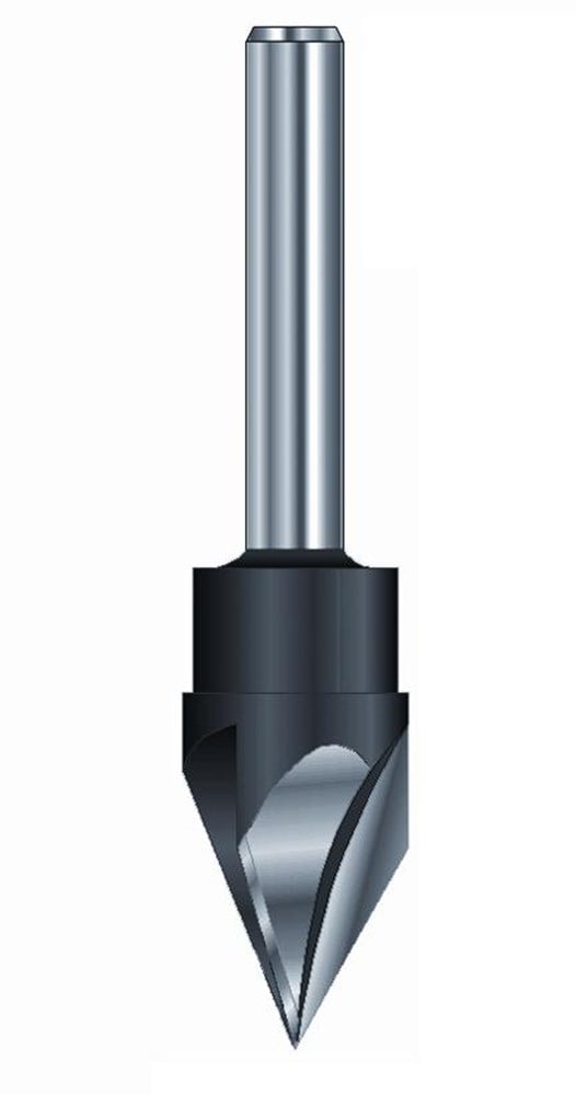 ENT V-groeffrees vol hardmetaal 60 graden, Kolf 8mm - 7912150 - 7912150