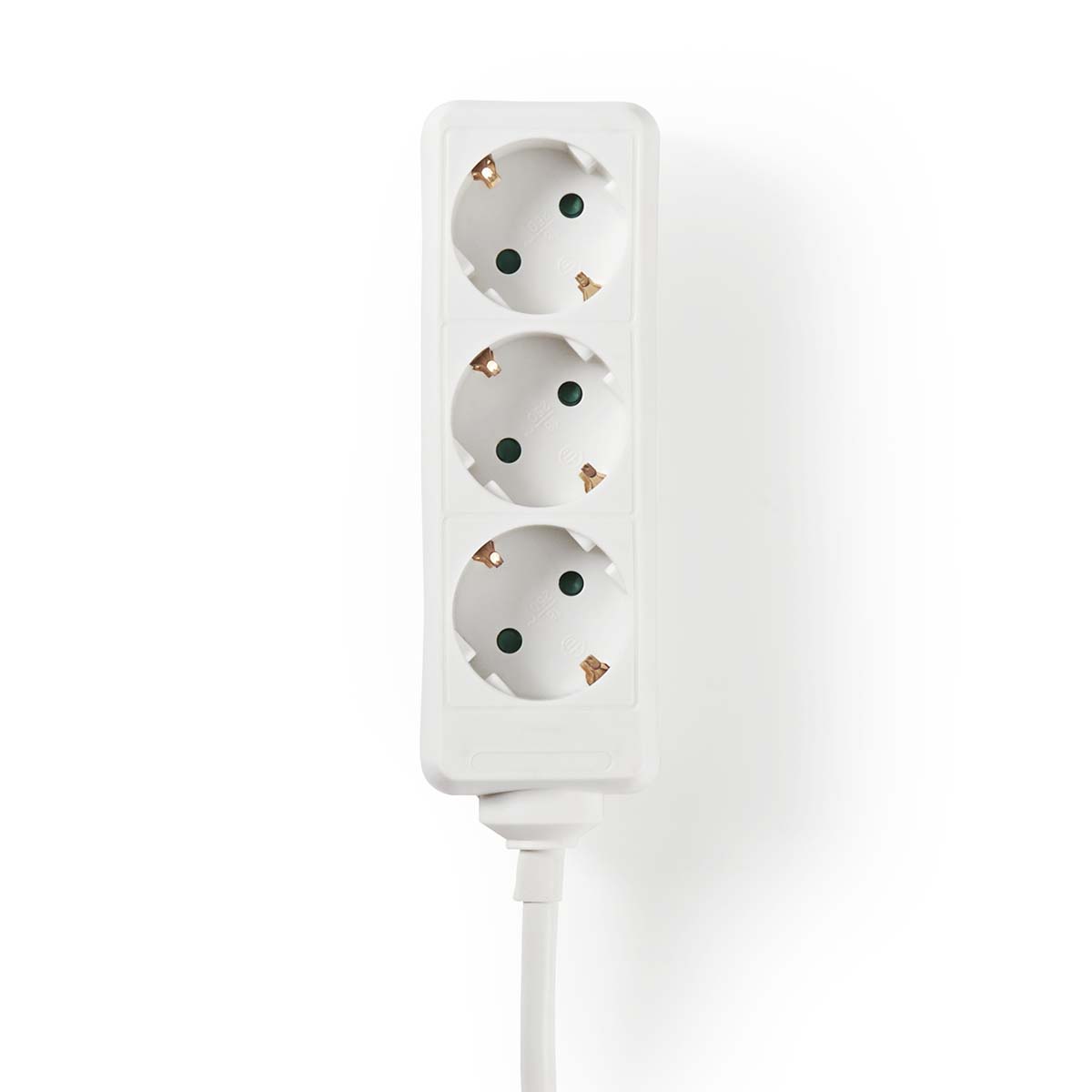 Nedis Stekkerdoos | Randaarde stekker / Type F (CEE 7/7) | 3-wegs | 3.00 m | 3680 W | 16 A | Wit - ESOC330F1WT
