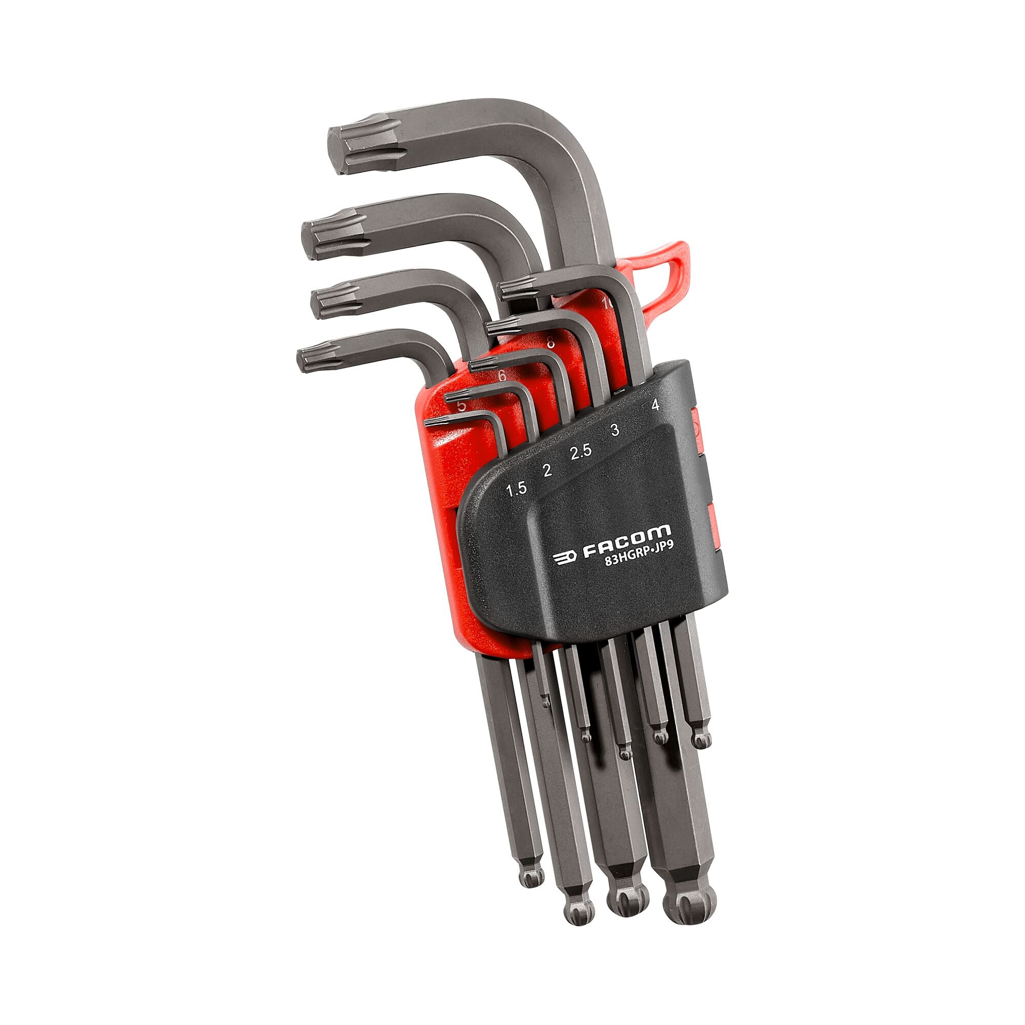 Facom lange inbussleutel ogvgrip set 9 pcs - 83HGRP.JP9PB