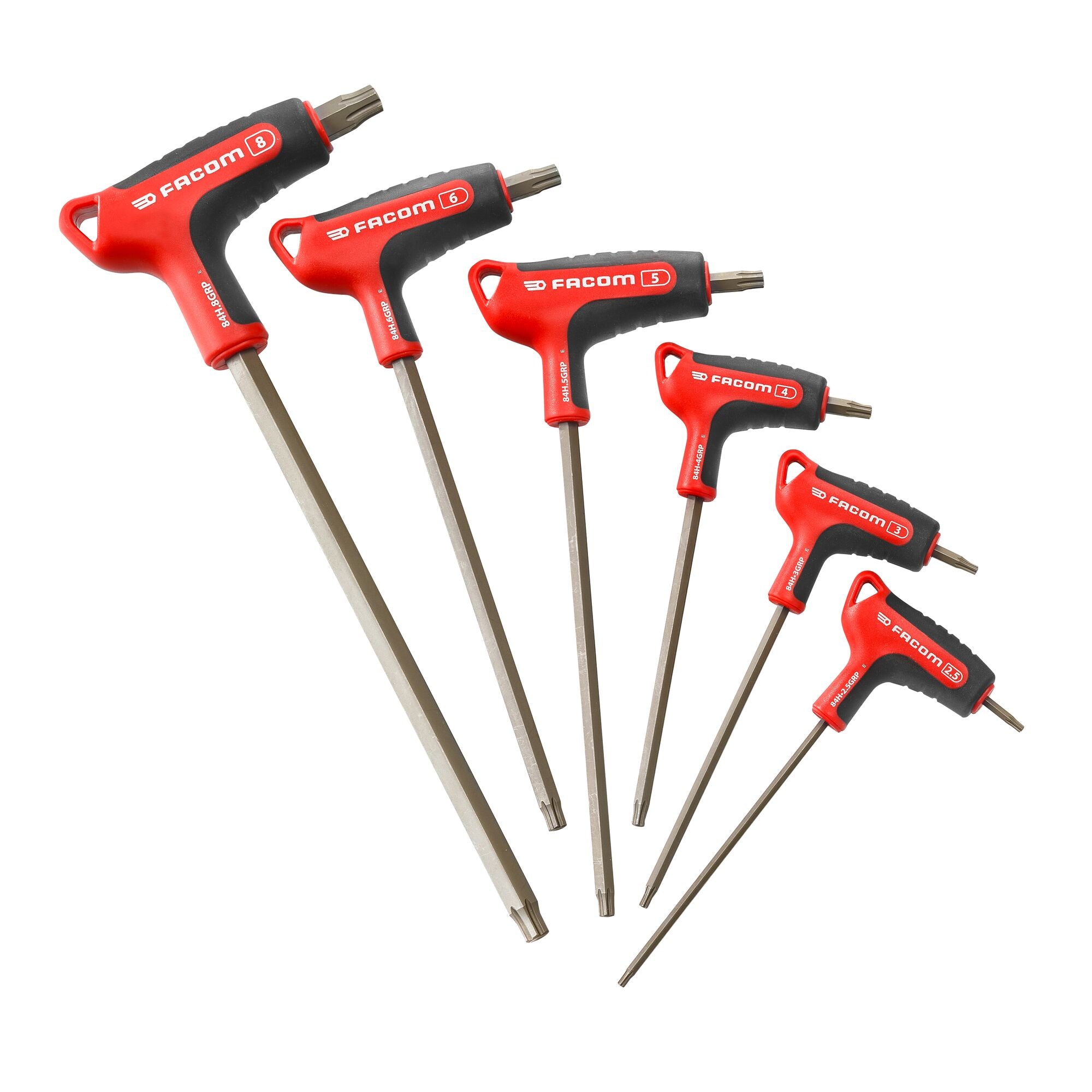 Facom set sleutel ogvgrip t-handgreep 6-kant 6-delig - 84HGRP.J6PB