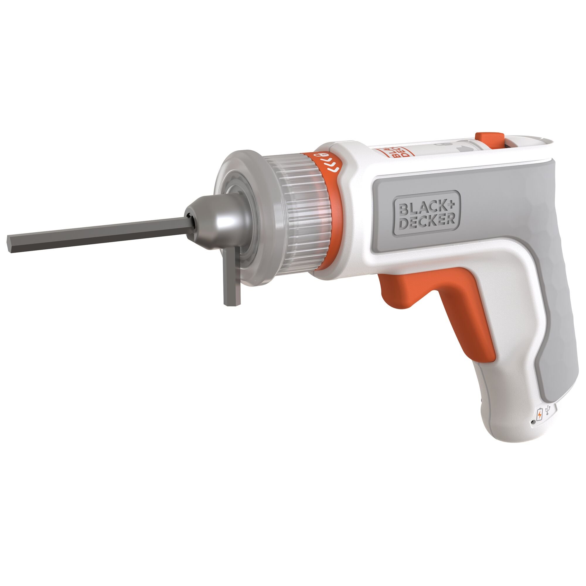 BLACK+DECKER BCRTA01 3.6V Montageschroevendraaier | USB laadkabel | 5x Schroefbits | 1x Hex key/inbussleutel - BCRTA01-XJ