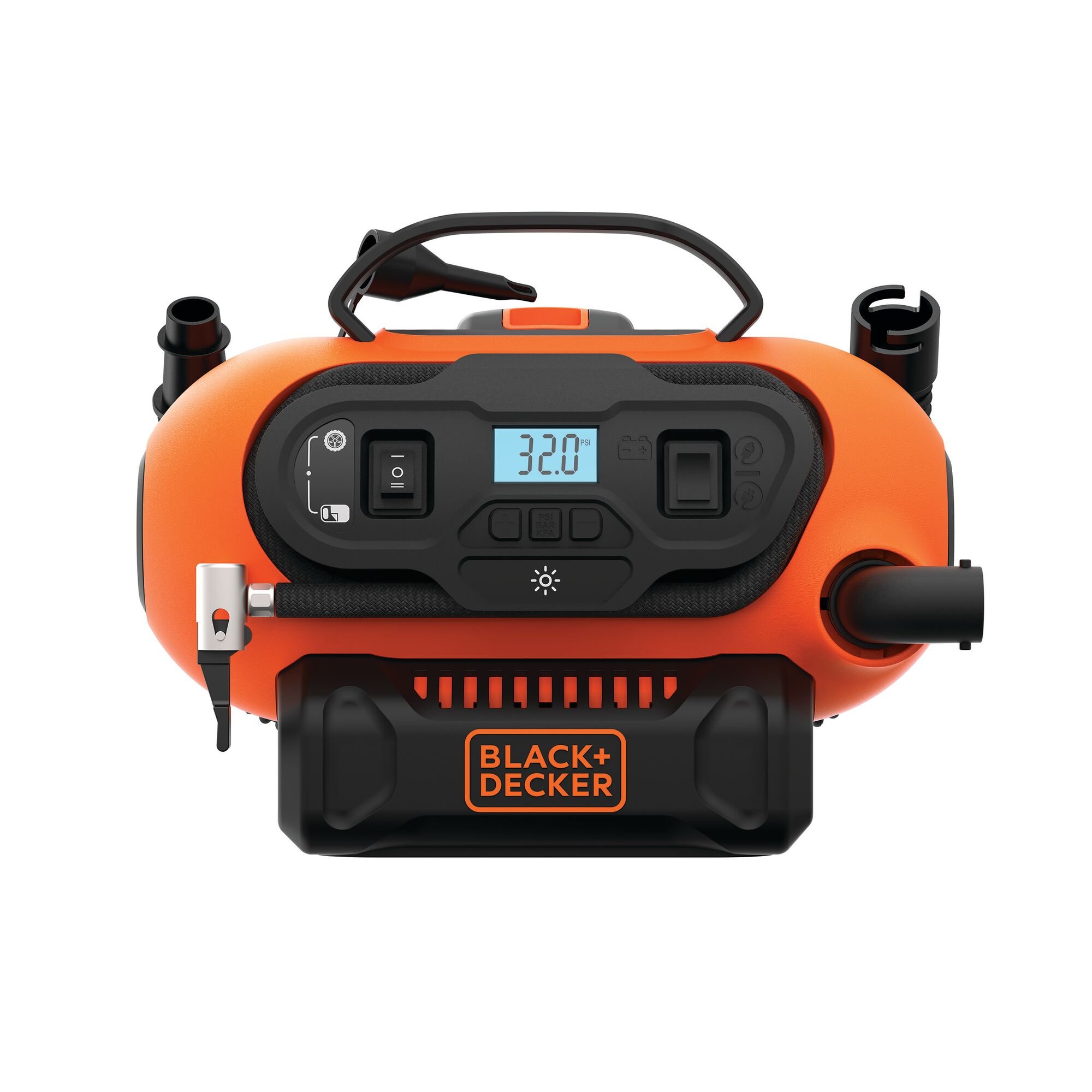 BLACK+DECKER BDCINF18N 11bar AC/DC of 18V Compressor | Universele ventieladapter | 230V adapter - BDCINF18N-QS