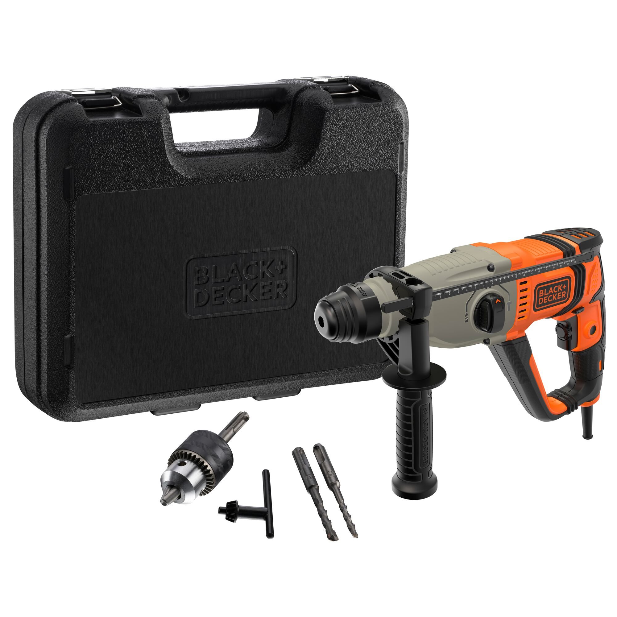 BLACK+DECKER BEHS02K 800W 2.2J SDS+ Boorhamer | In koffer - BEHS02K-QS