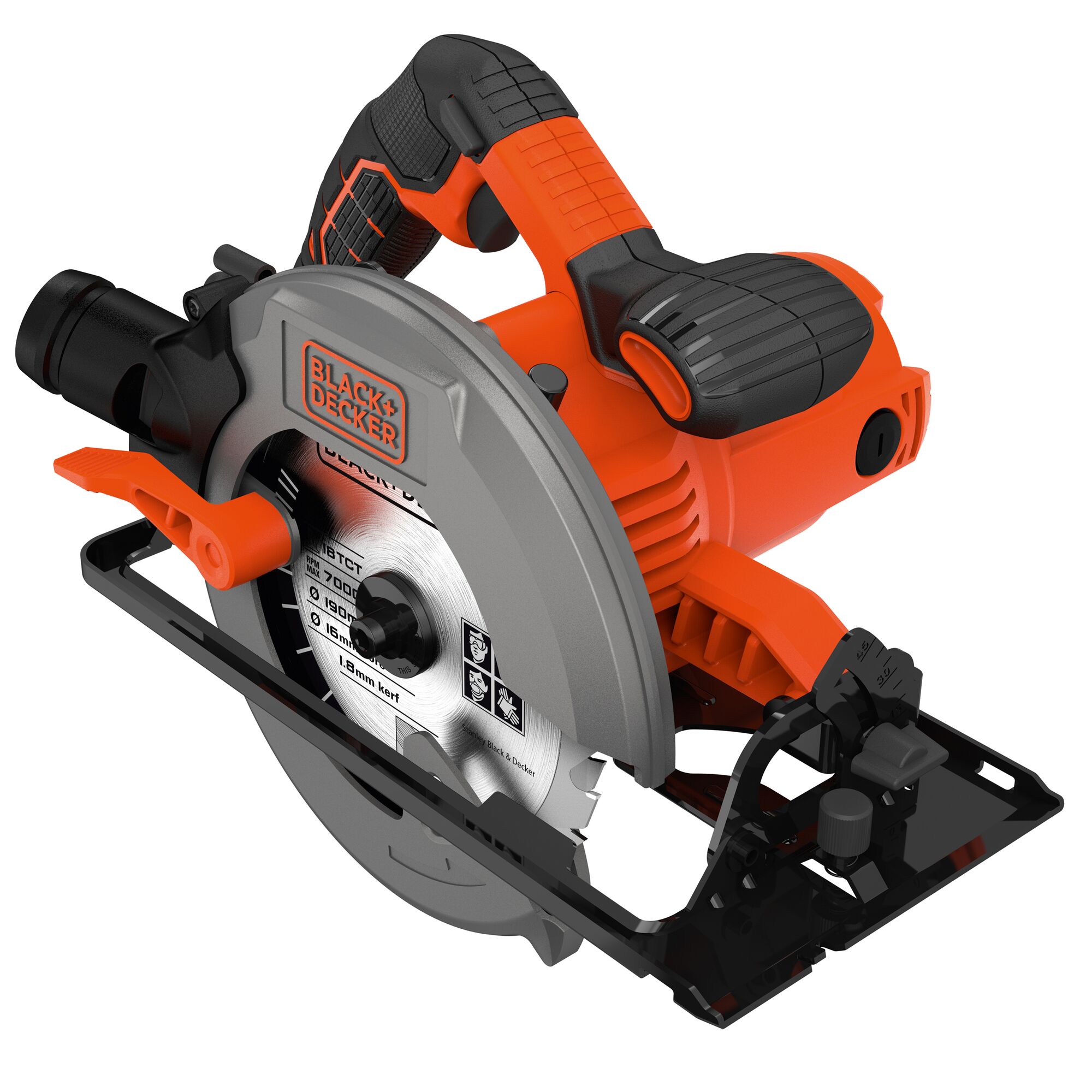 BLACK+DECKER CS1550K 1500W 66mm Cirkelzaag | 1x Zaagblad | Langsgeleider | In koffer - CS1550K-QS