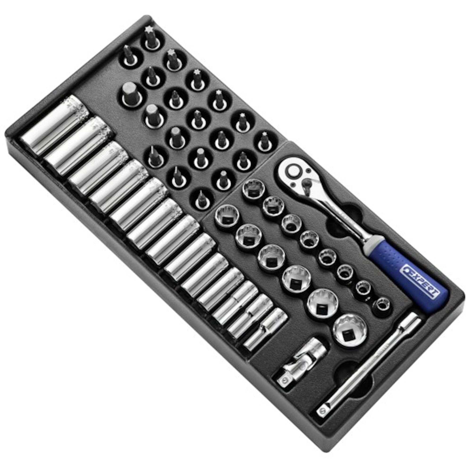 Expert by Facom Module met Doppen en Hulpstukken | 3/8" Metrische Maten | 50 Stuks - E031821
