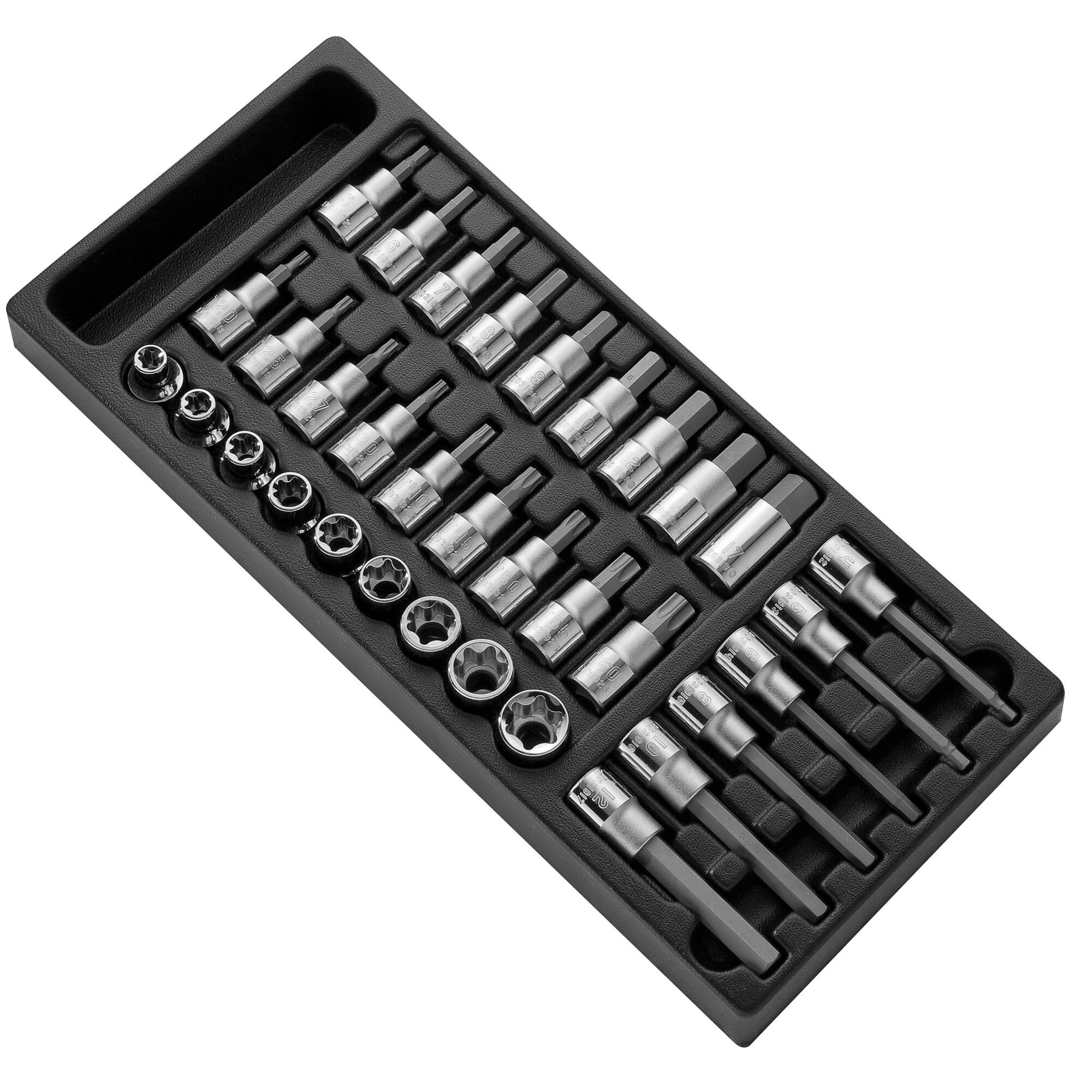 Expert by Facom Lege Inlay voor Module met Schroevendraaierdoppen en Torx®-doppen | 1/2" E032922 - E032923
