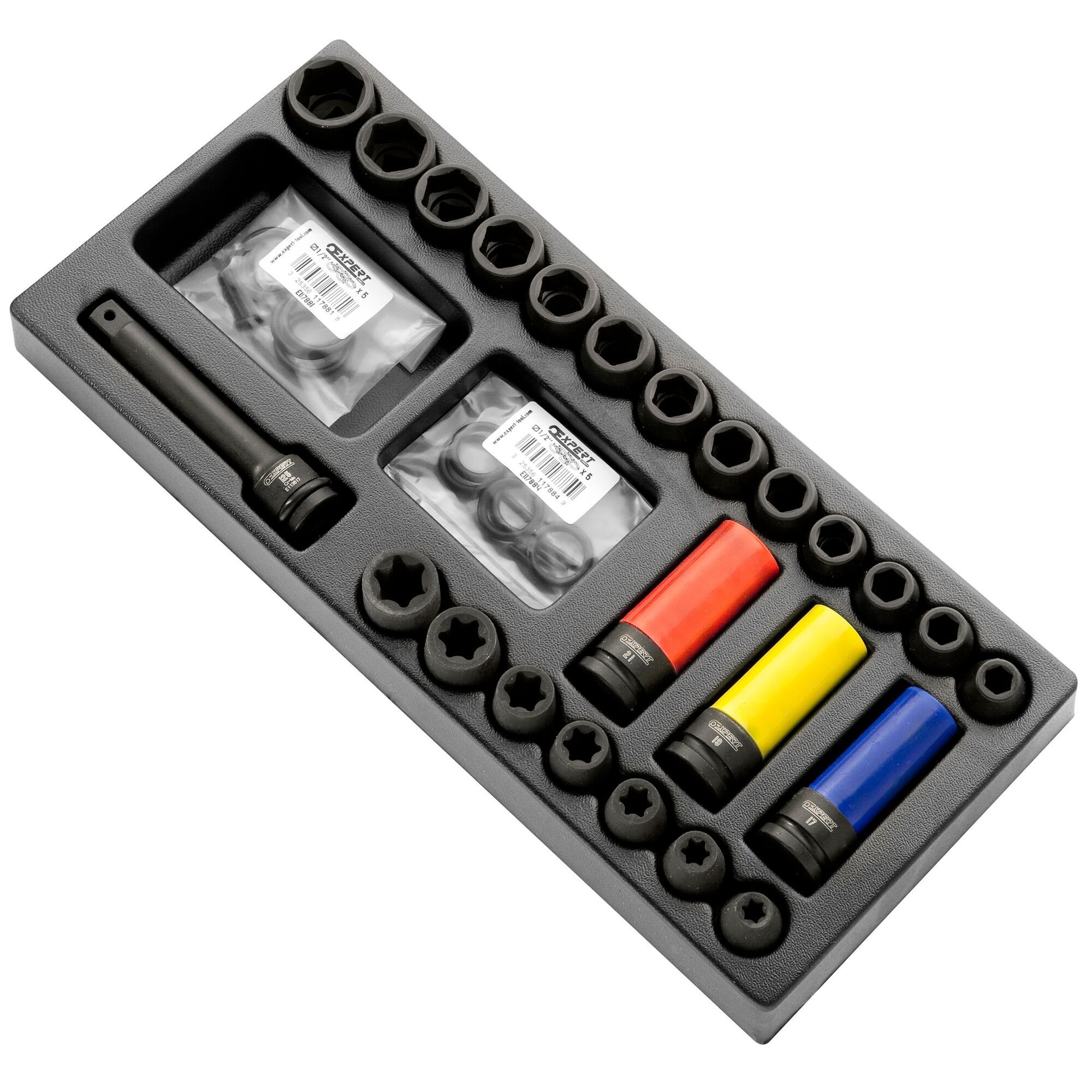Expert by Facom Lege Inlay voor Module Impactdoppen en Accessoires | 1/2" E041604 - E041606