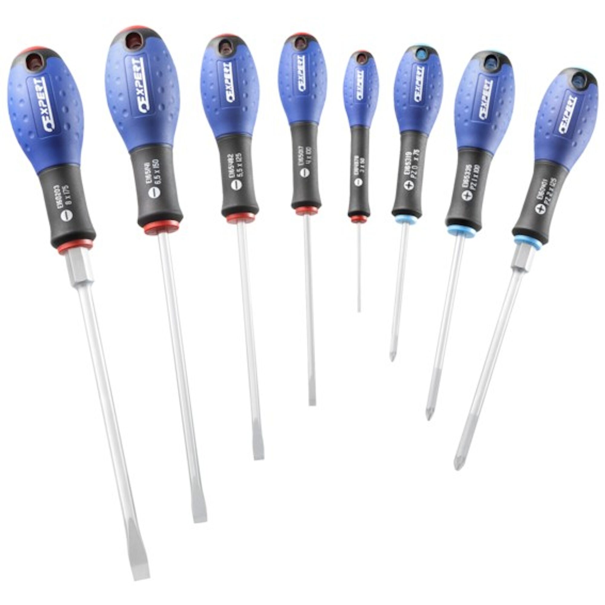 Expert by Facom Set van 8 Schroevendraaiers - Sleuf / PZ - E160906