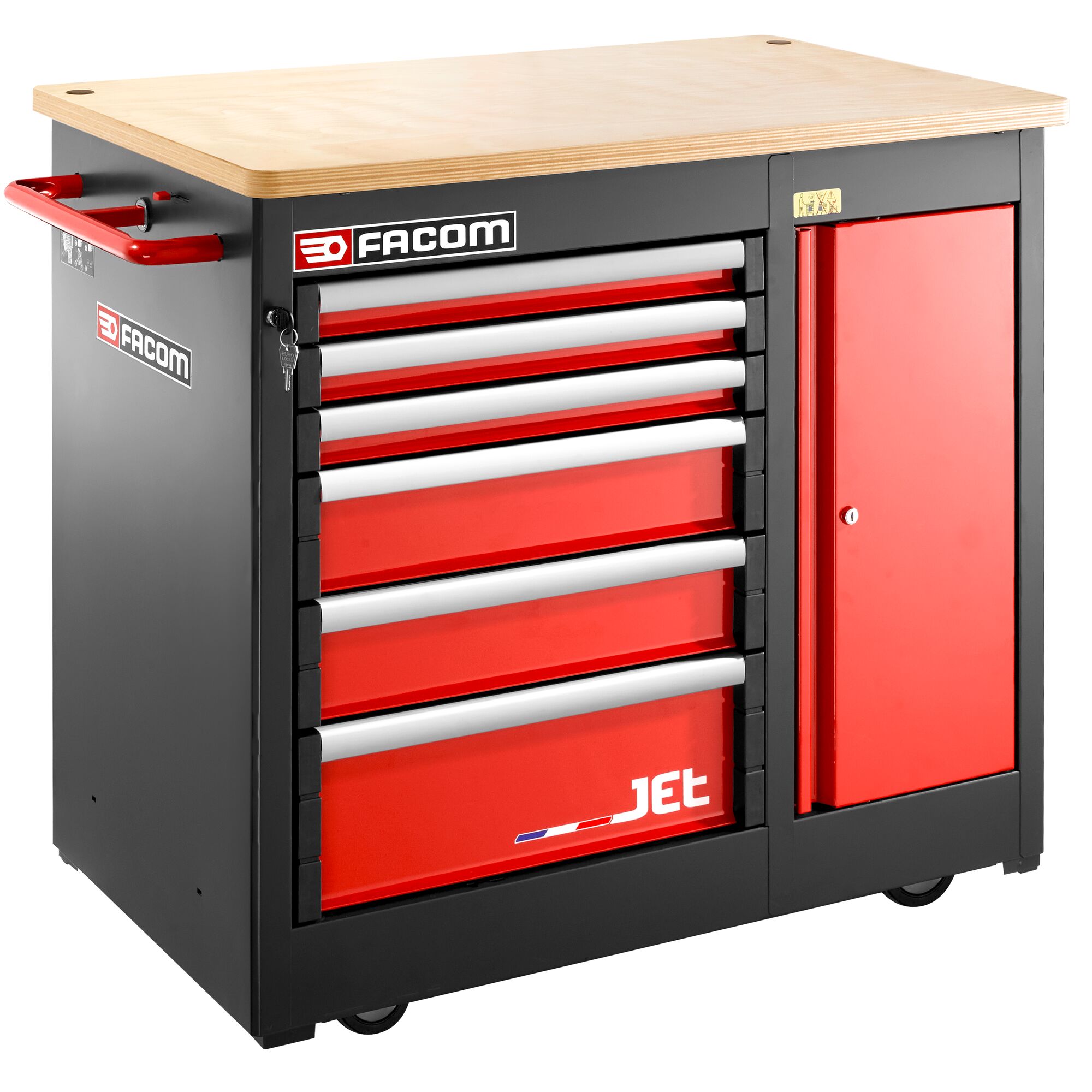 Facom Mobiele of Vaste Werkplaats | 6 Laden - JET.6MWBA