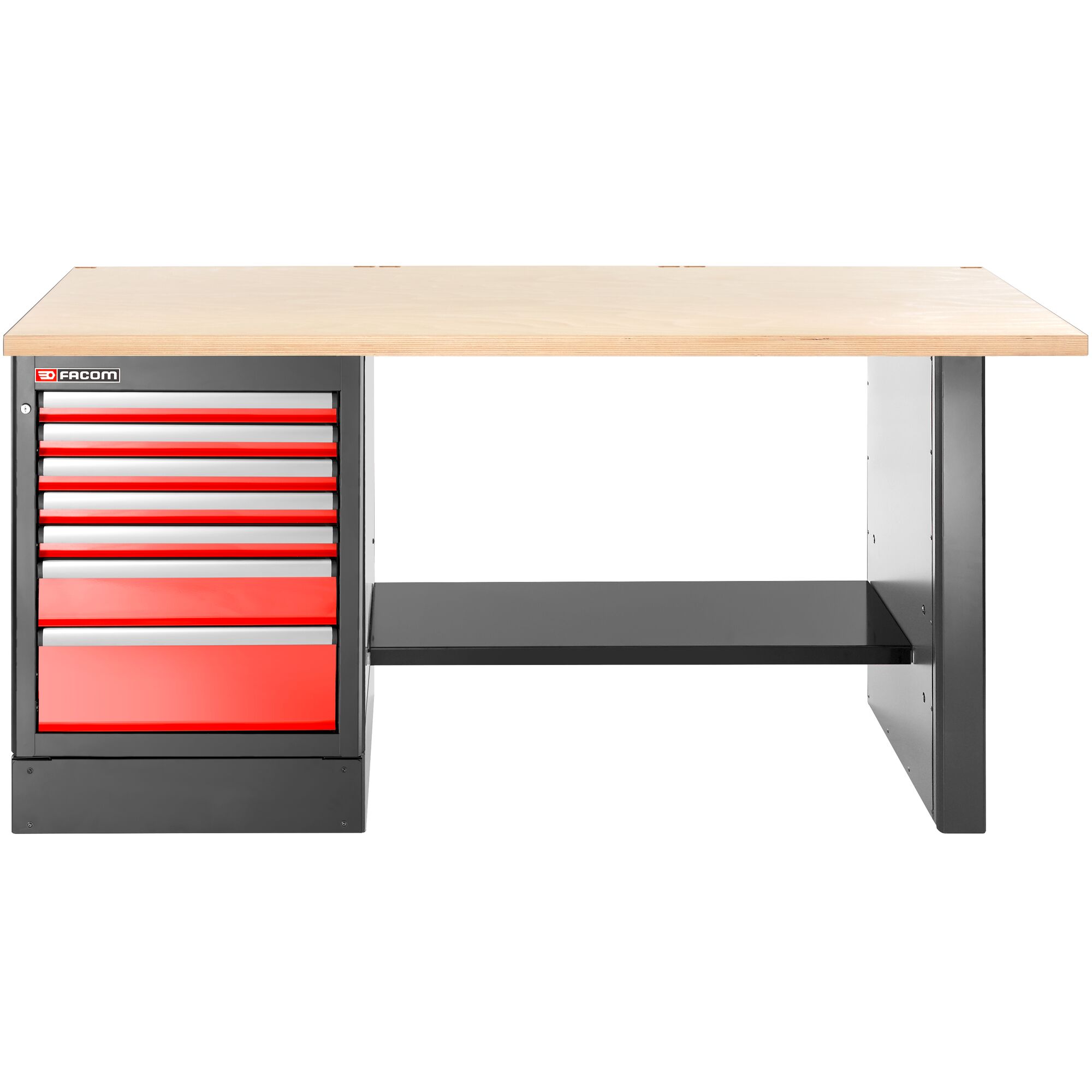 Facom JLS3 Werkbank | 7 Laden | Houten Bovenblad | Hoog - JLS3-2MW7DH