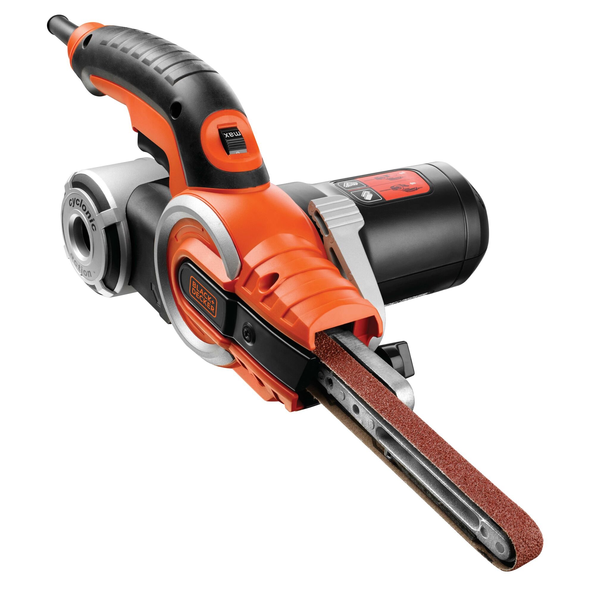BLACK+DECKER KA902EK 400W Powerfile Bandschuurmachine | 13mm arm | 6mm arm | 9 schuurbanden - KA902EK-QS