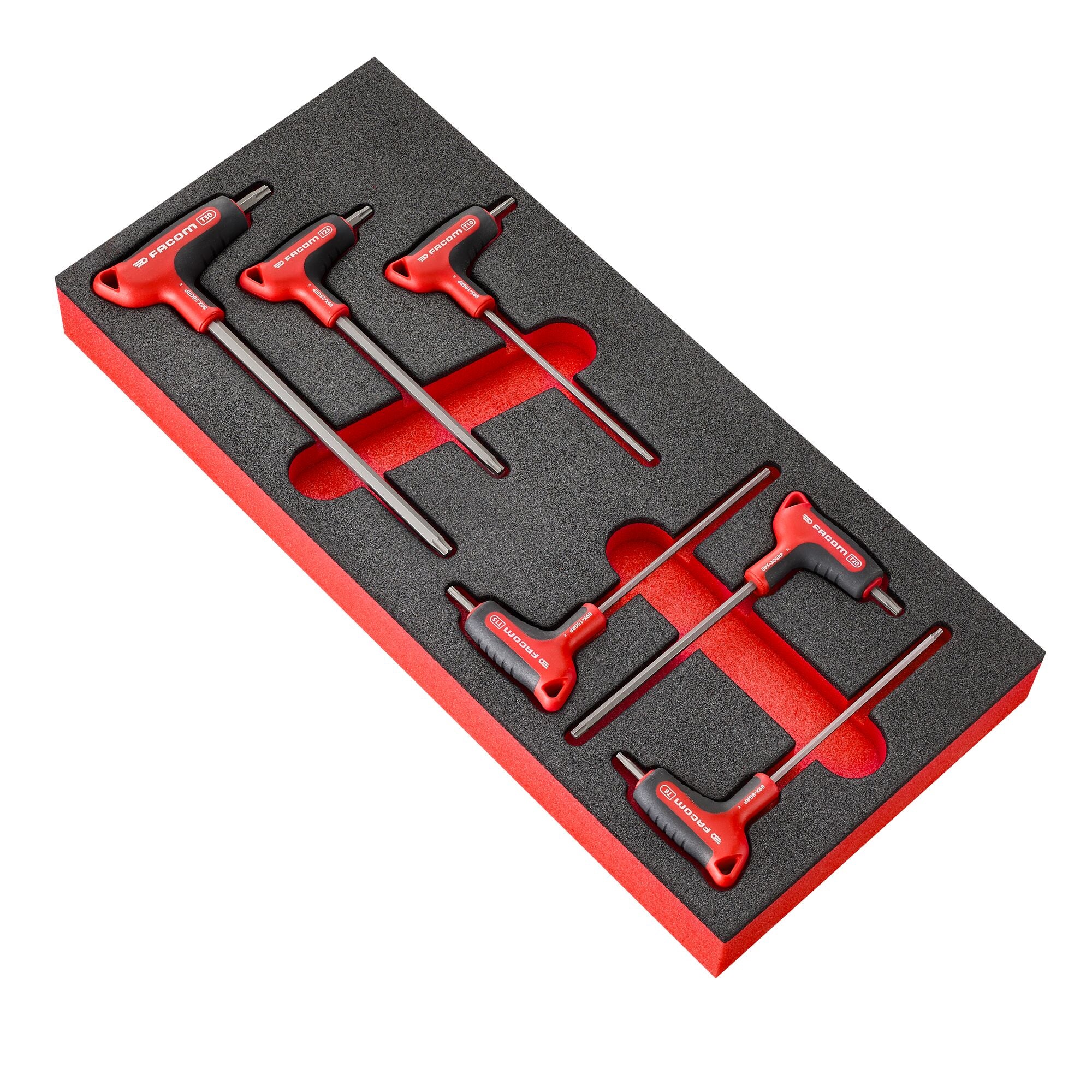Facom foam module ogvgrip torx t-handgreep 6-delig - MODM.89XGRP
