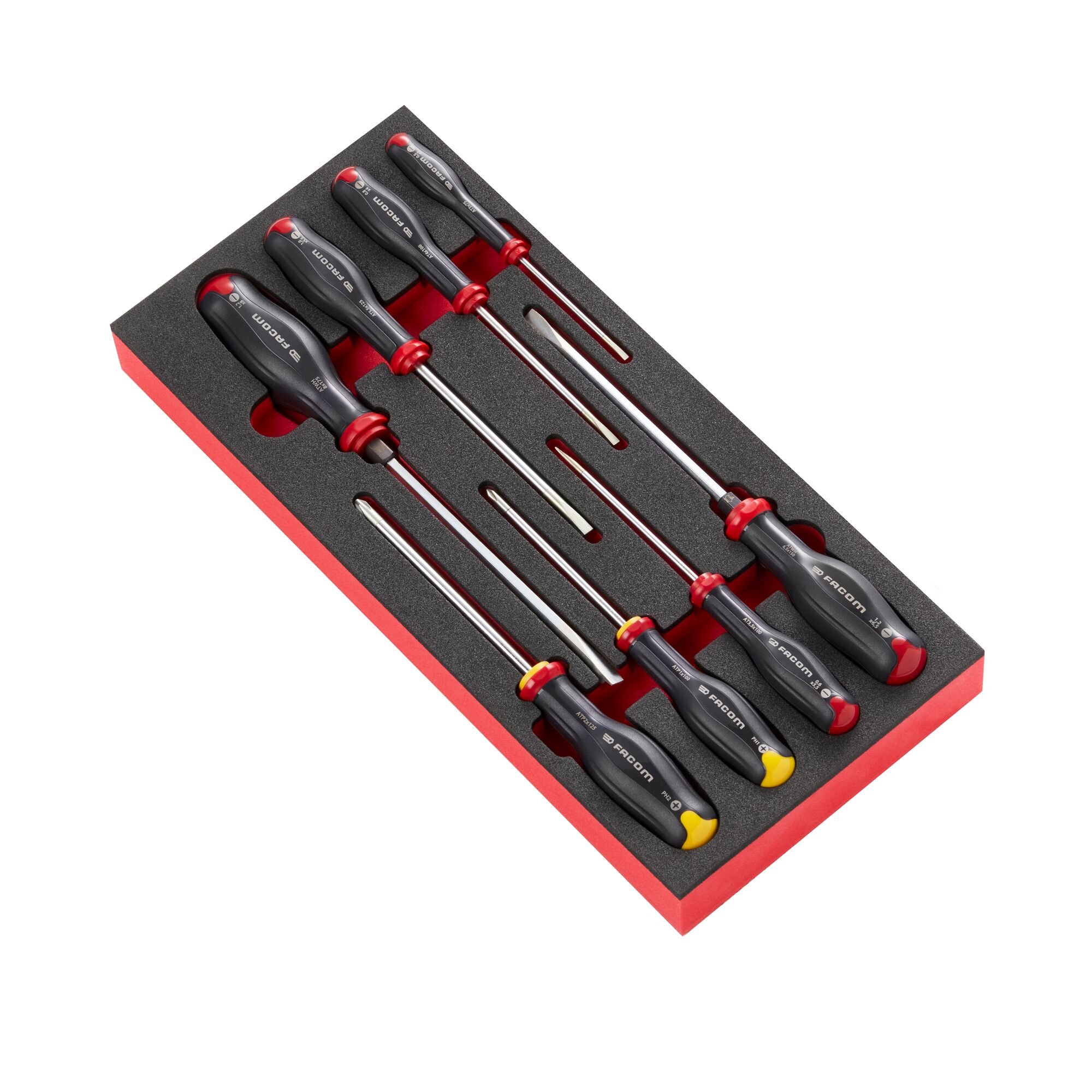 Facom Module van Foam met 8 Protwist® Schroevendraaiers - MODM.AT1PB
