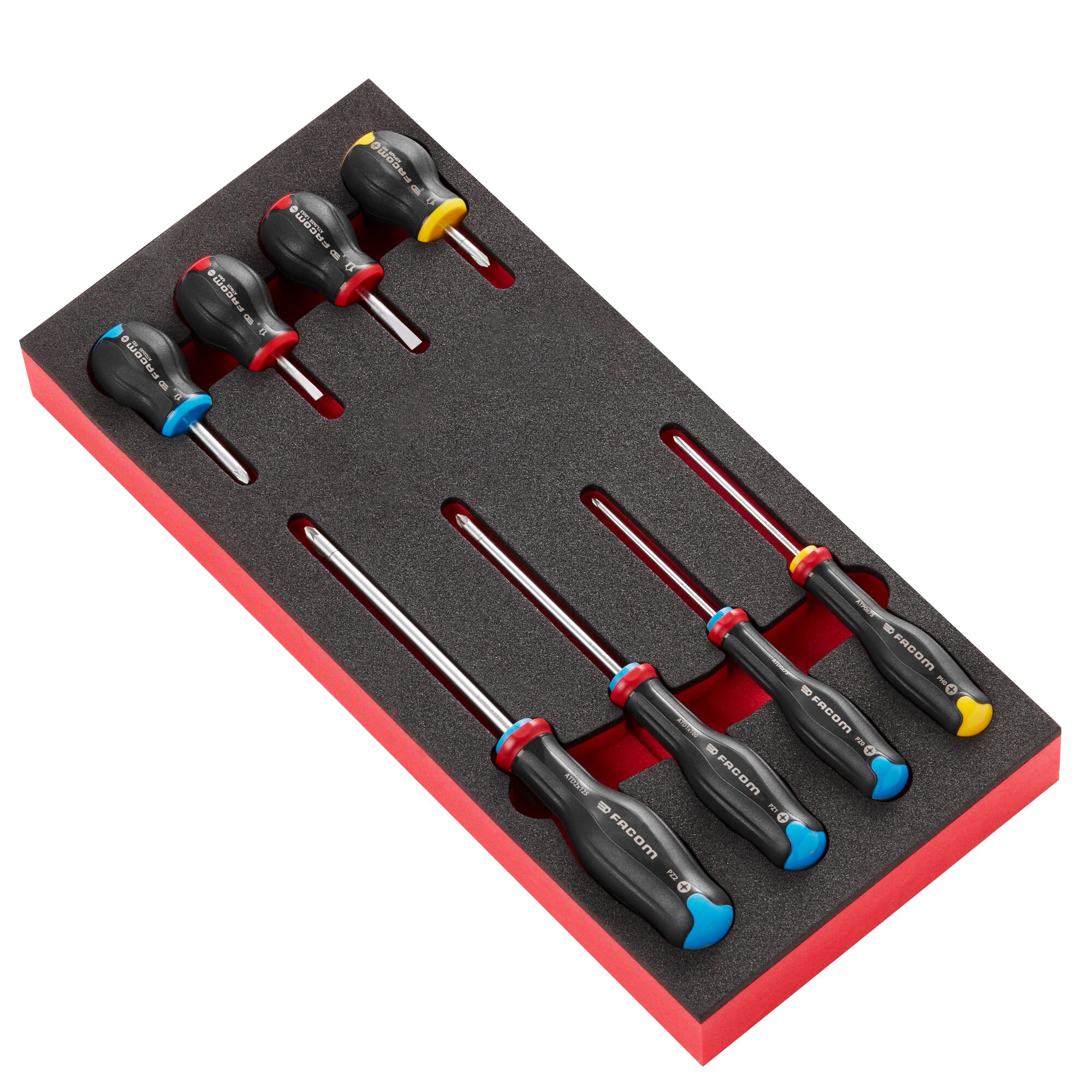 Facom Module van Foam met 8 Protwist® Schroevendraaiers - MODM.AT3PB