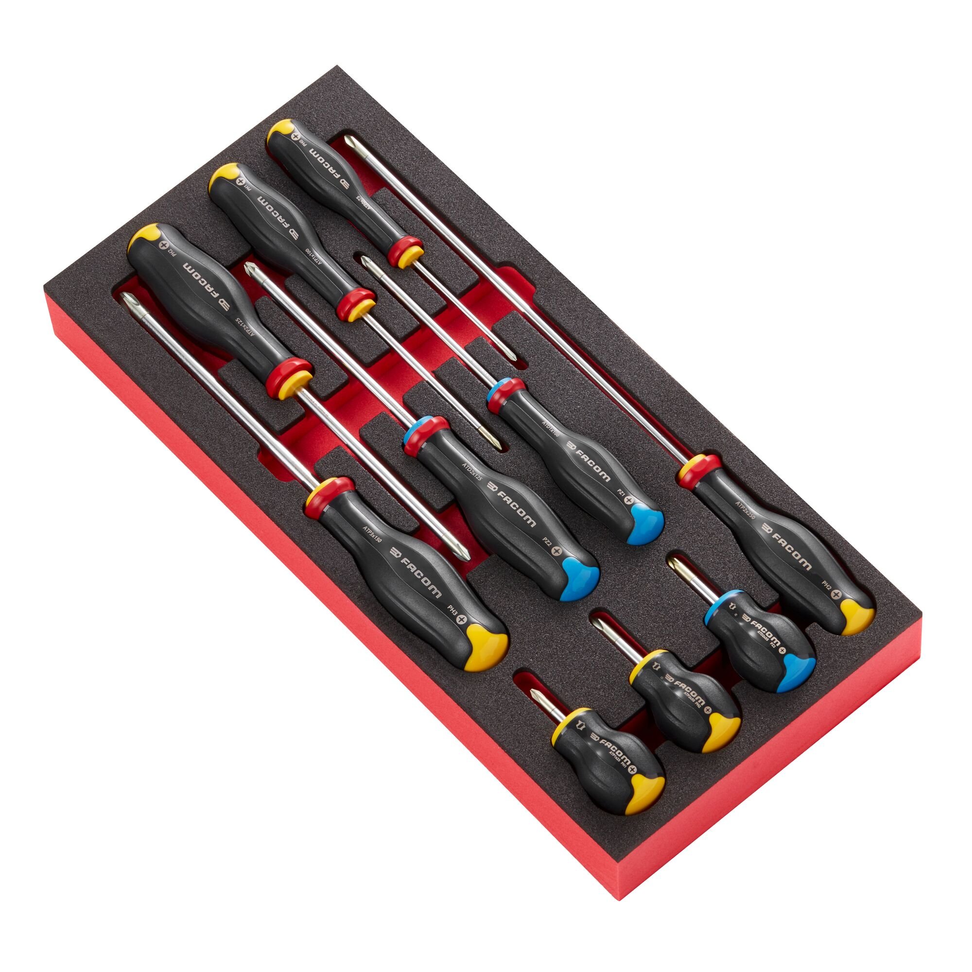 Facom Modules Protwist® Schroevendraaiers in een Foam Inlay - MODM.AT5PB