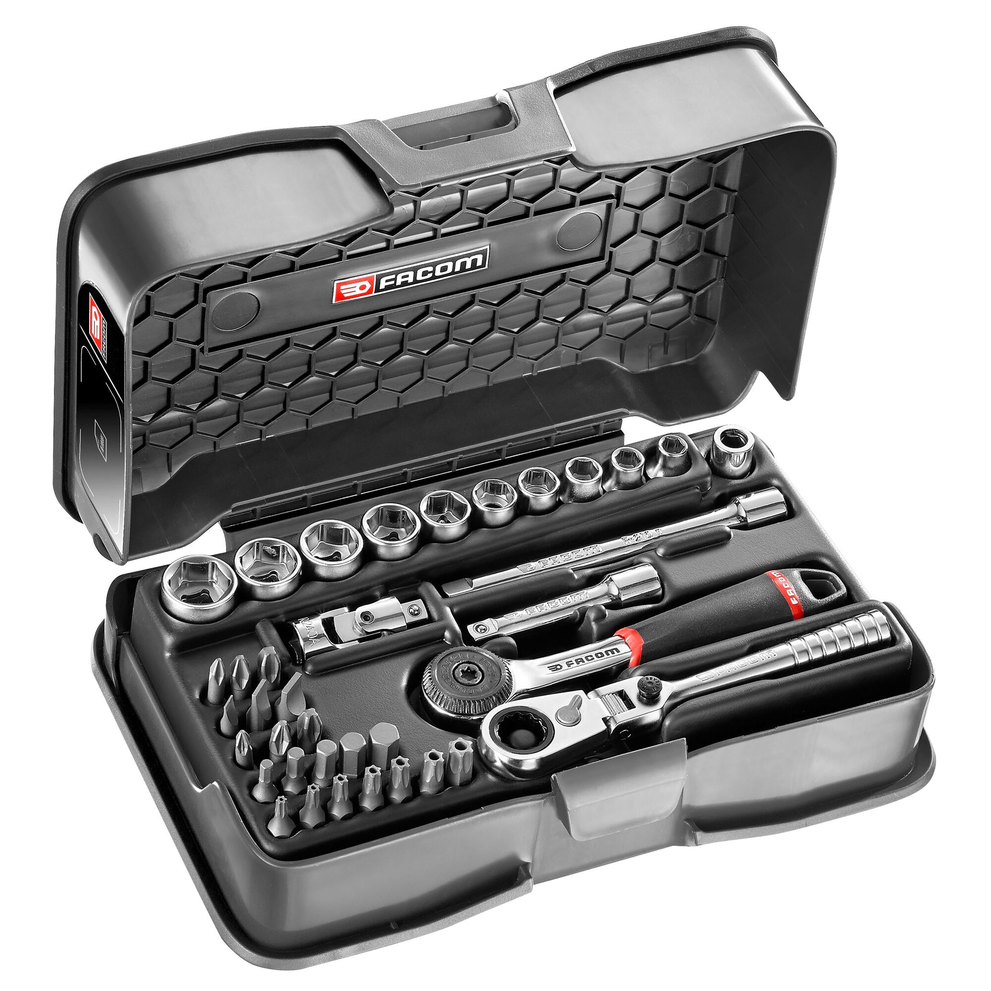 Facom Dopdoos 1/4" | 6P MM R.180HX | 37 Stuks - R.161-6P6HX