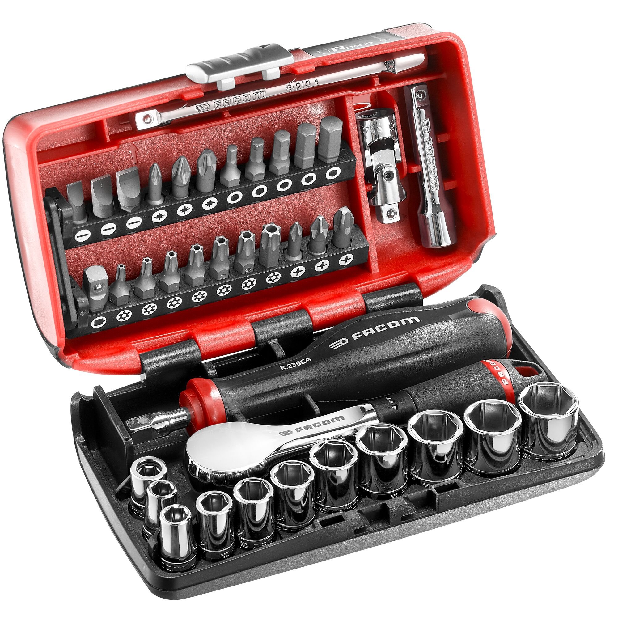 Facom Donkerdoos 1/4 | 6P 5,5-14mm R.181 | 38 Stuks - R.181NANO