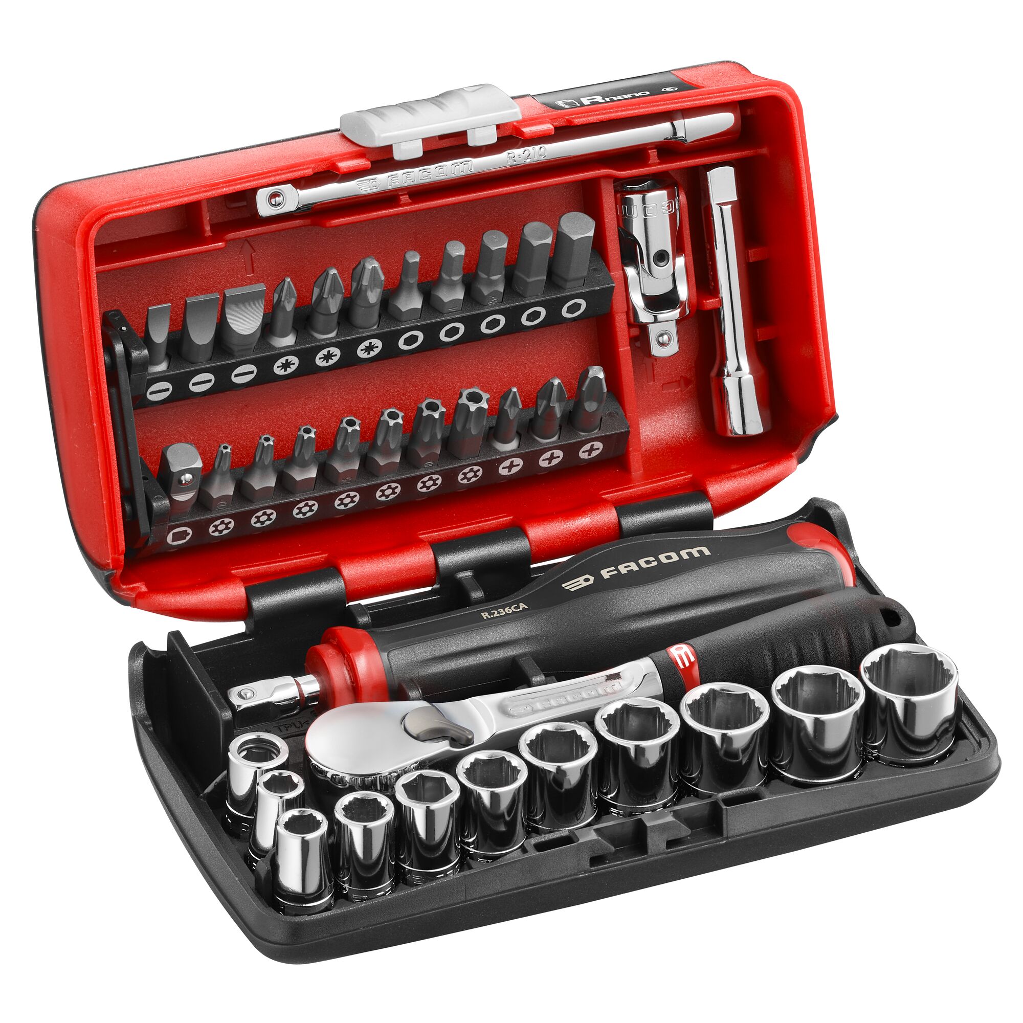 Facom R2 Nano 6-kant OGV Grip Doppen Set - RL.NANO1GRPPB
