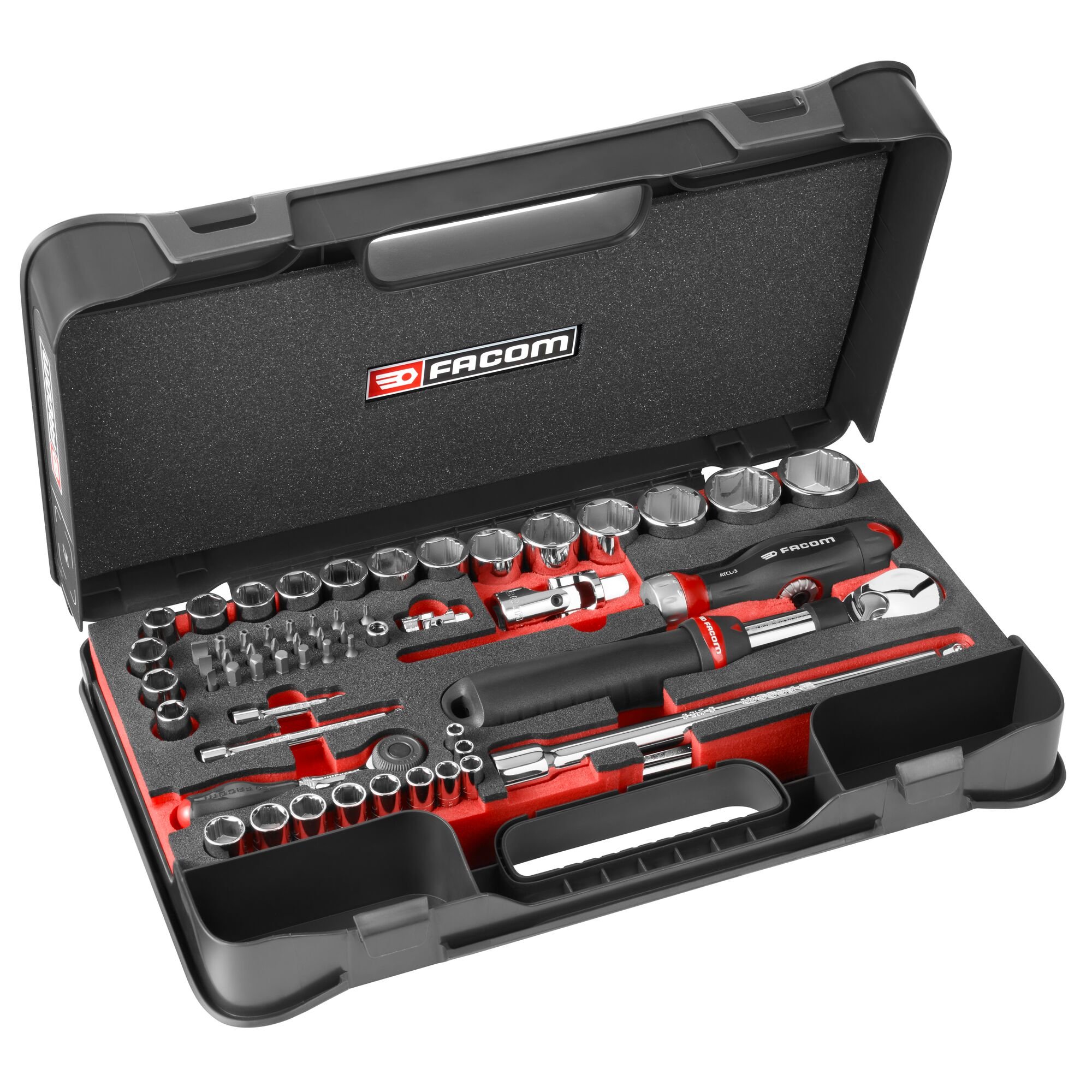 Facom 60-delige Metrische 6-kant OGV Grip Doppen Set - RS.GRPPB