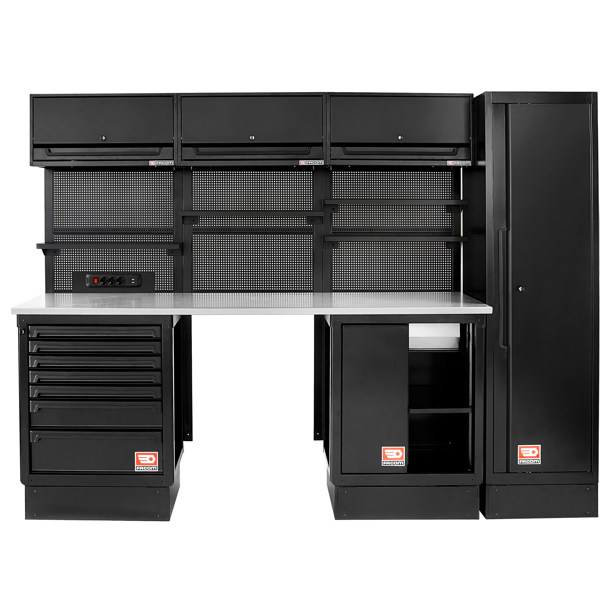 Facom RWS2 - 2,65m Set | Galva Werkblad | Zwart - RWS2-8BS