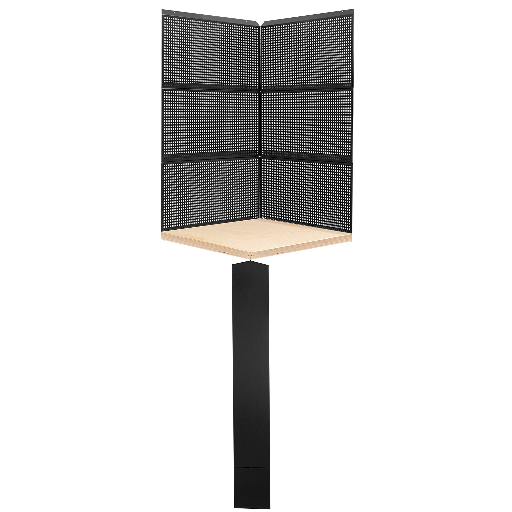 Facom RWS2 Hoek Houten Blad met Panelen - RWS2-CSWBS