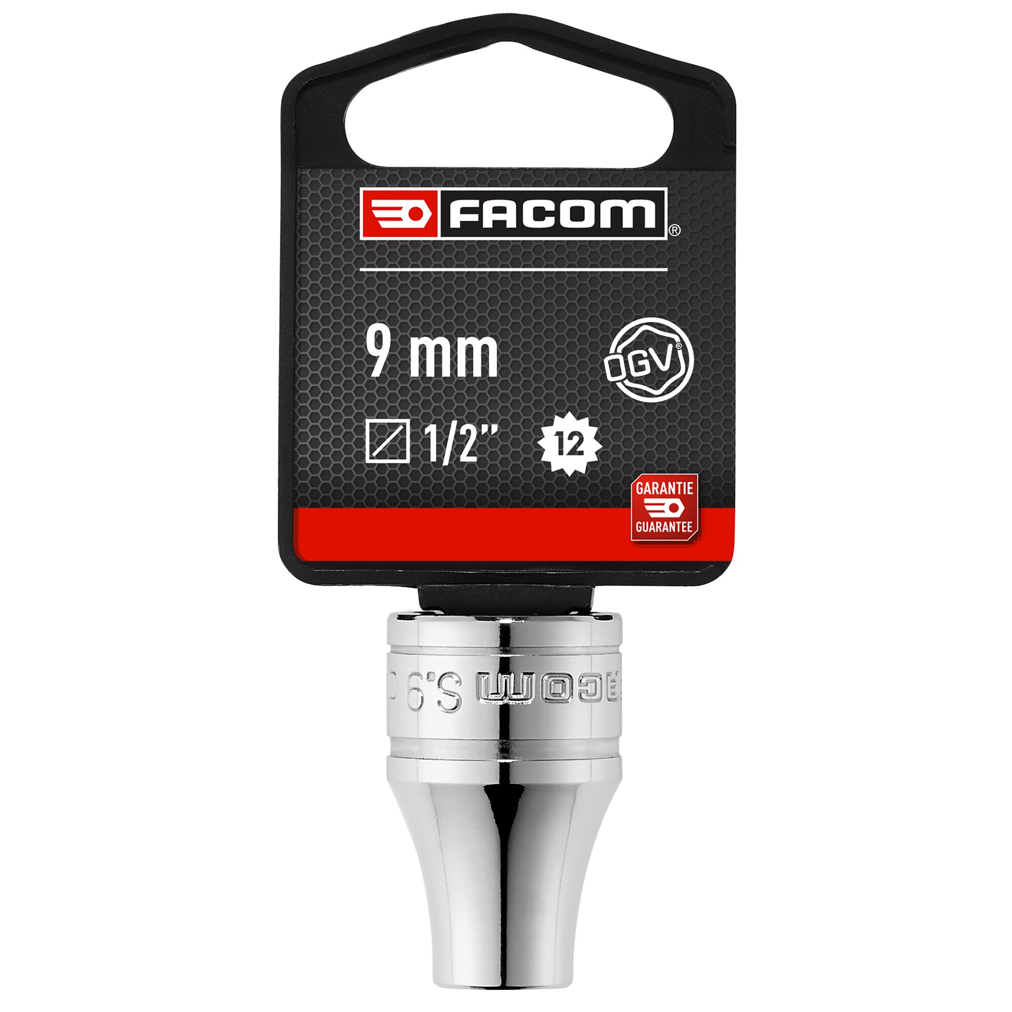 Facom S - Doppen | 1/2" 12-kant | Metrisch 9mm - S.9PB