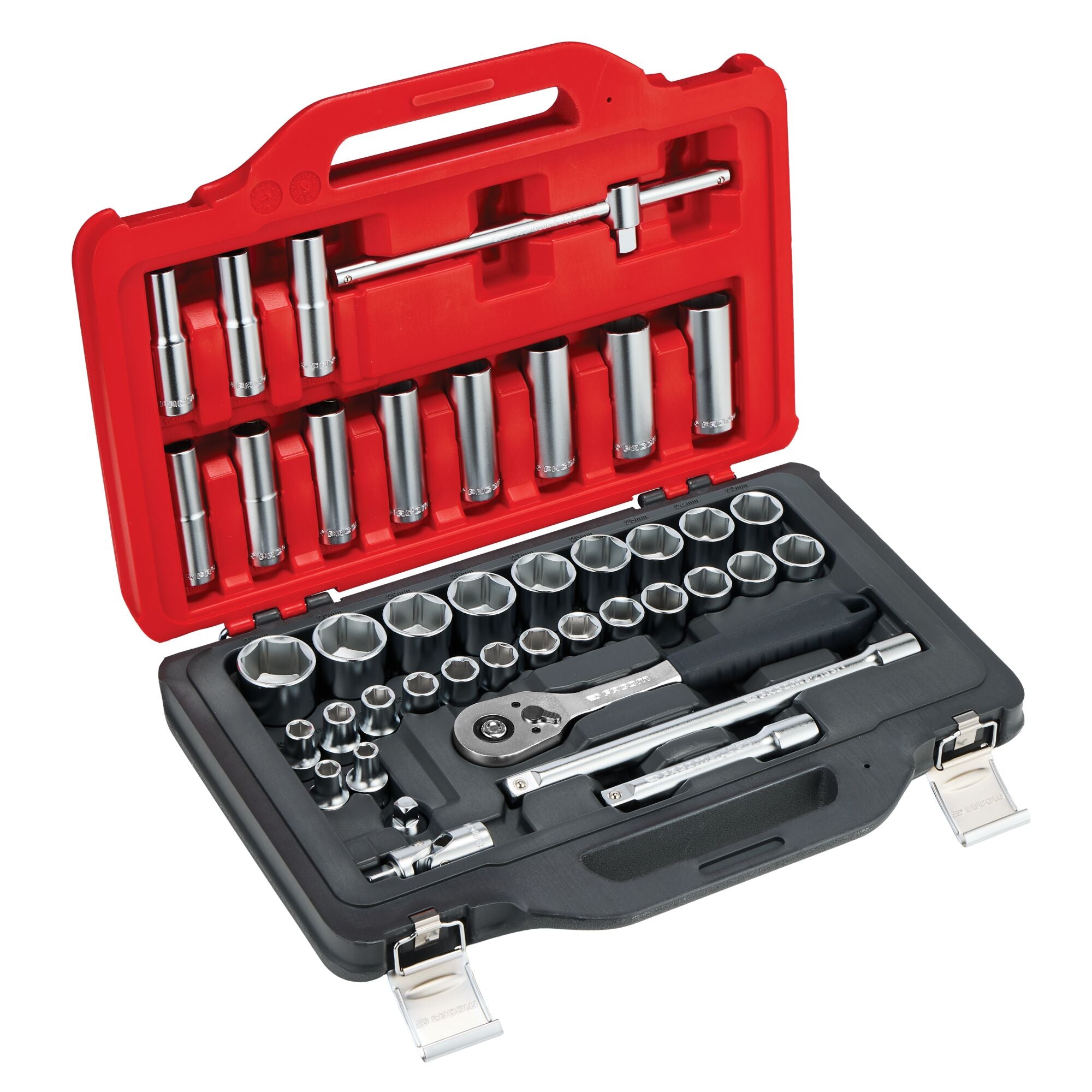 Facom start set in koffer met ratel & doppen 1/2" twin box 22-delig - SL.151-EP22PB