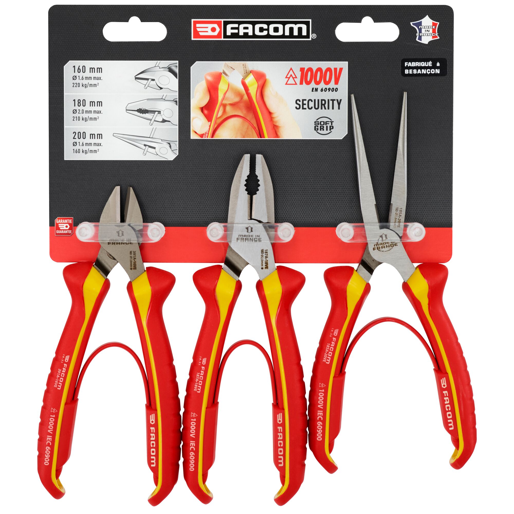 Facom 3-delige 1000V Tangenset - VE.A4PB