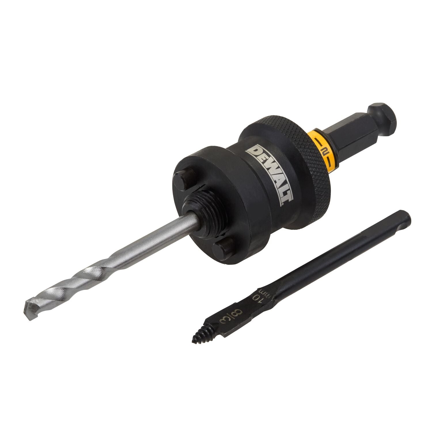 DeWalt DT20631-QZ Quick Connect Adapter | 1 2&apos;&apos; | voor 32-152 mm Gatzagen | met Platte Centreerboor voor Hout DT20631-QZ