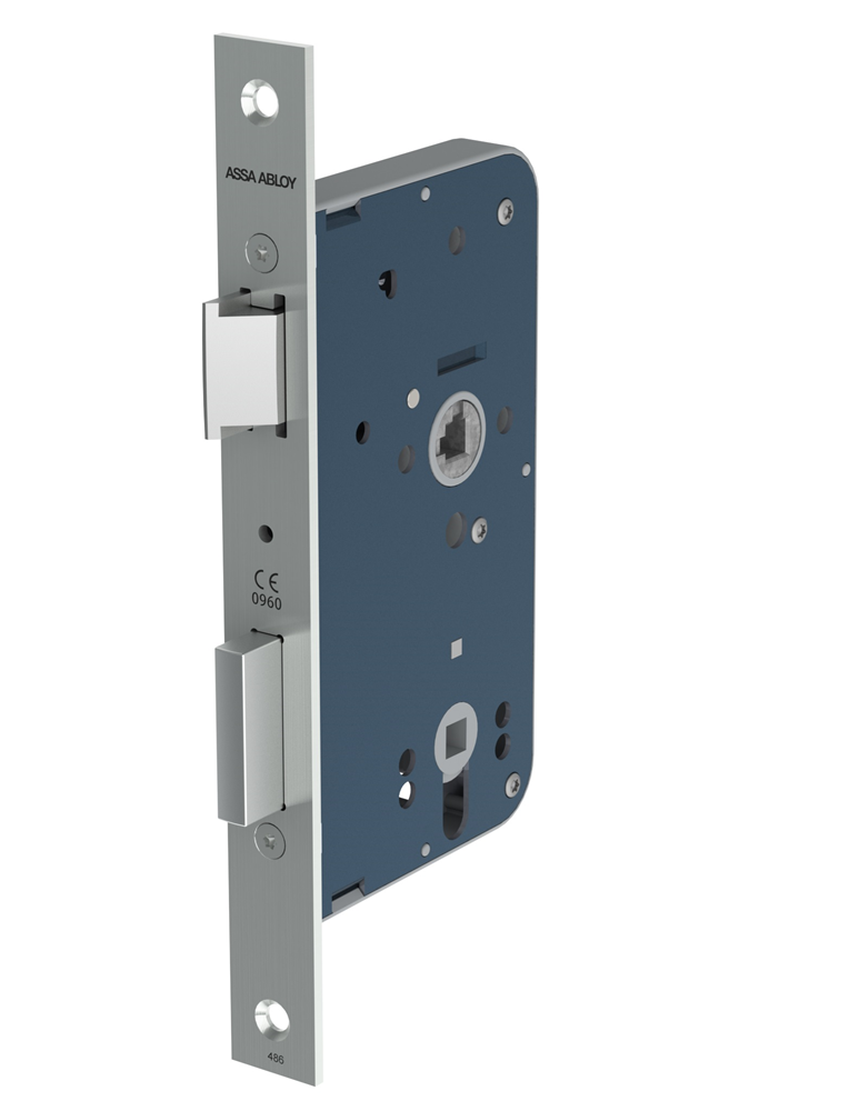 ASSA ABLOY 2486 Toilet/badkamerdeurslot | DM60mm | WC72mm | krukgat 8mm | voorplaat staal gelakt 24x235mm rechthoekig | DR 1+3/2+4 - 7962053