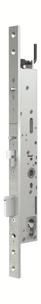 ASSA ABLOY 809N0 Veiligheidsdeurslot | enkelzijdig krukgestuurd | zelfvergrendelend | SKG** | DM40mm | PC92mm | voorplaat staal verchoomd 24x446x6mm |