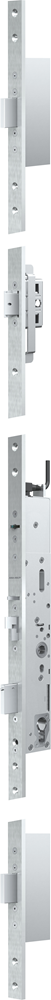 ASSA ABLOY 819NE0F Veiligheidspaniekmeerpuntssluiting | enkelzijdig krukgestuurd | zelfvergrendelend | SKG*** | DM40mm | PC92mm | voorplaat staal