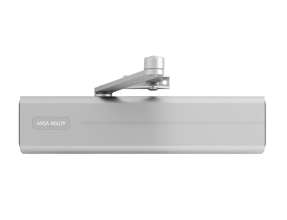 ASSA ABLOY DC350 Design deurdranger EN 2-6/1-4 | met sluitvertraging | exclusief arm | kleur zilver EV1. | 180-15 ° - A000303807