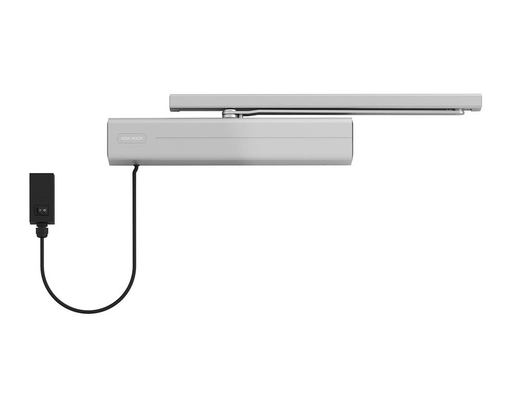ASSA ABLOY DC640 Design vrijloopdeurdranger | EN 2-6 1-4 | exclusief arm | kleur zilver EV1. | 180-15 ° A000304326
