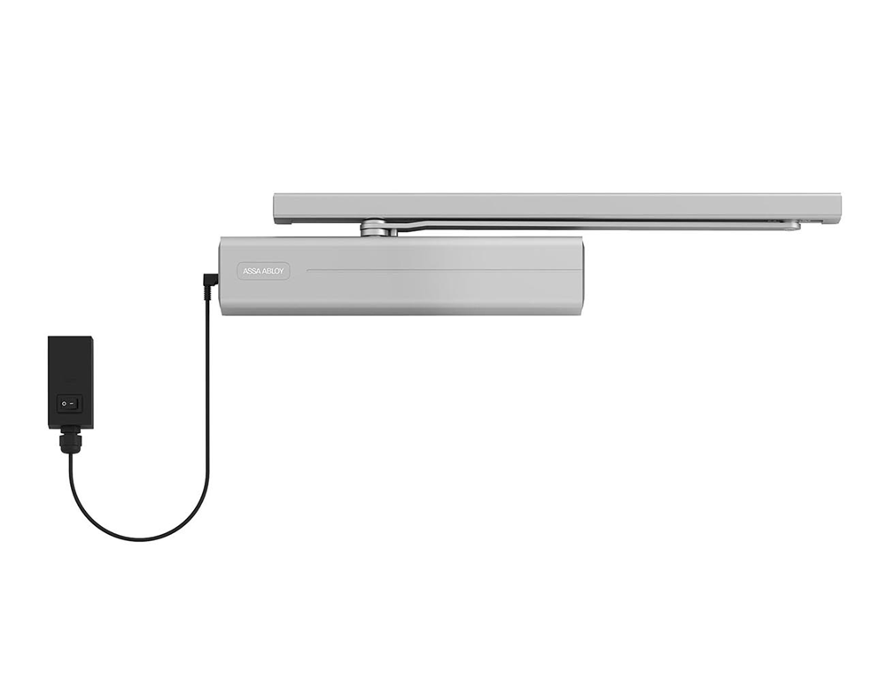 ASSA ABLOY DC700FM Design Cam-Motion vrijloopdeurdranger EN3-6 | deurbladmontage | inclusief aansluitbox DCA189 | exclusief arm | kleur zilver EV1. |