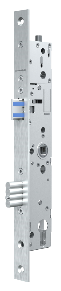 ASSA ABLOY N1601 Paniekdeurslot | DM40mm | PC92mm | voorplaat RVS 24x320mm rechthoekig | paniek B | enkele deur | bovenvergrendeling | DR 1+3 2+4