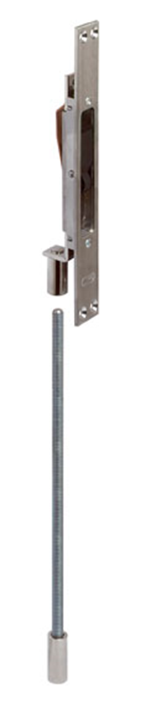Lips 5172 Kantschuif | voor metalen deuren | voorplaat RVS rechthoekig | stang lengte 218mm | sluitplaat SPT 5160 R | DR 1+2+3+4 | 25 x 200 mm -