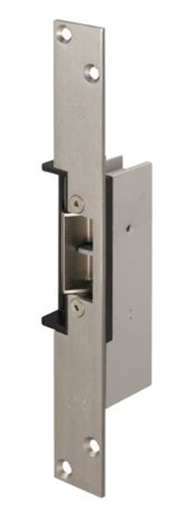 Effeff 76-131KL Elektrische inbouw deuropener beveiligingsuitvoering type 76-131 | spanningsloos vergrendeld | sluitplaat 612 KL RVS | 24V= eE | DIN