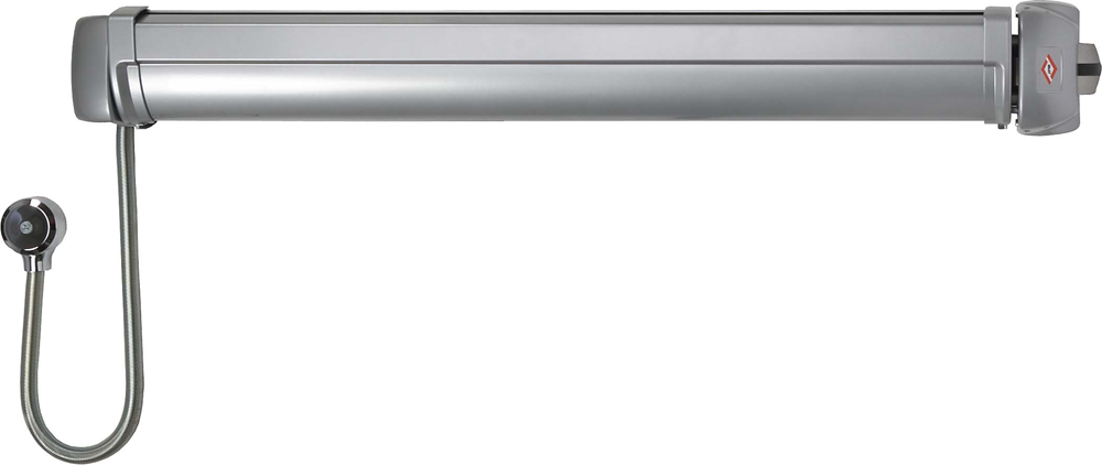 JPM FC-EX-10 JPM Elektromechanische paniekbalk Fluid Control - Uitgang | type: C | 1 punt | kleur: aluminium | lengte: 835 mm | inkortbaar tot: 618