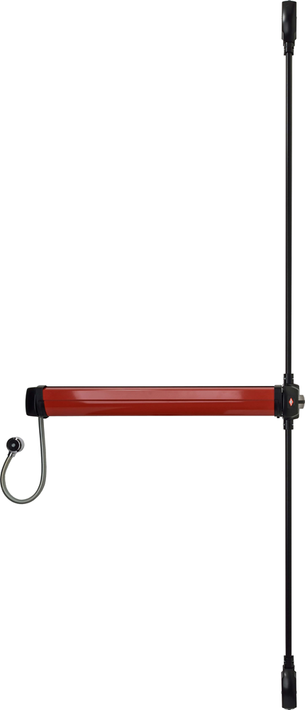 JPM FC-AC-30 JPM Elektromechanische paniekbalk Fluid Control - Ingang | type: C | 3 punts | kruk | kleur: zwart | lengte: 1165 mm | inkortbaar tot: