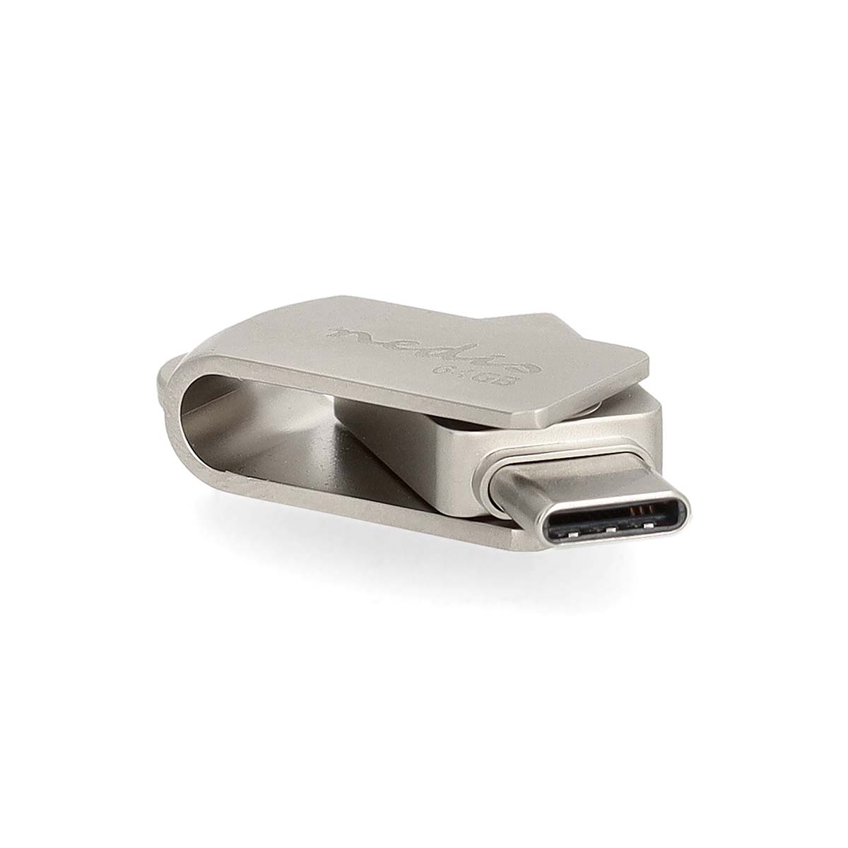 Nedis Flash Drive | 64 GB | USB-A / USB-C™ | Leessnelheid: 90 MB/s | Schrijfsnelheid: 20 MB/s - FDRIUC364SI
