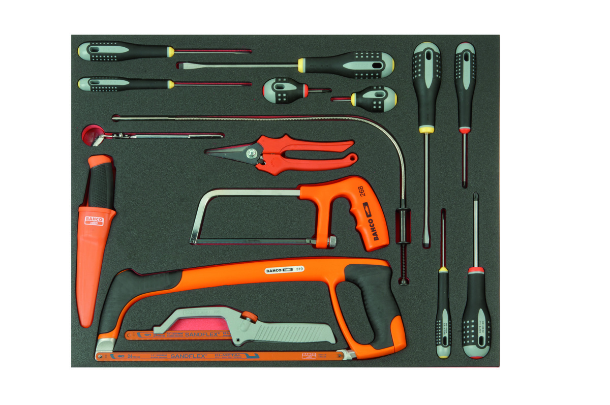 Bahco Foaminlay Fit&Go 3 3 met schroevendraaiers en snijgereedschap 16-delig FF1A5023