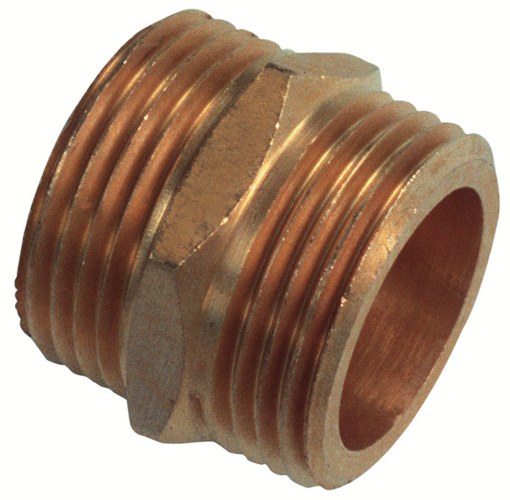 Cornat Messing Dubbele Nippel 1&apos;&apos; FLOR92755