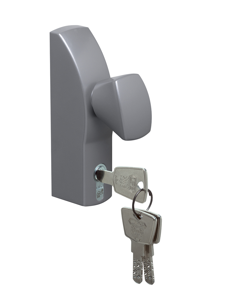 Lips FLOTR1020G Paniekopener buitenmodule Freedom Line | model R | met PC-uitsparing | met knop | kleur zilvergrijs - 7225617