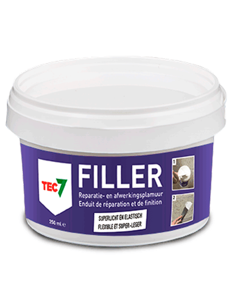 Tec7 Filler pot Alles-in-één vulmiddel en afwerkingsplamuur 250ml - 601025000 - 601025000